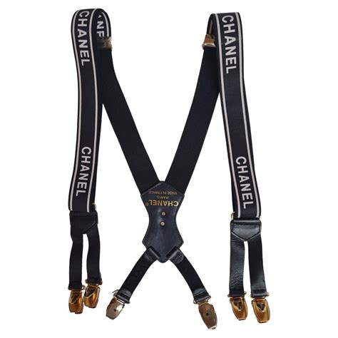 chanel suspenders chain|saks chanel suspenders.